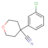 473706-22-8 4-(3-chlorophenyl)oxane-4-carbonitrile chemical structure