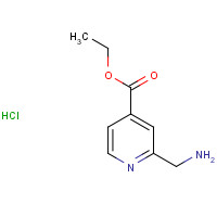 1189983-26-3 ethyl 2-(aminomethyl)pyridine-4-carboxylate;hydrochloride chemical structure