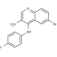 853910-68-6 6-bromo-4-N-(4-fluorophenyl)quinoline-3,4-diamine chemical structure