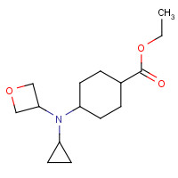 1257050-24-0 ethyl 4-[cyclopropyl(oxetan-3-yl)amino]cyclohexane-1-carboxylate chemical structure