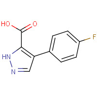 475106-46-8 4-(4-fluorophenyl)-1H-pyrazole-5-carboxylic acid chemical structure