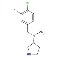 1339219-70-3 N-[(3,4-dichlorophenyl)methyl]-N-methylpyrrolidin-3-amine chemical structure