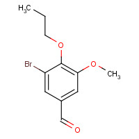 91335-52-3 3-bromo-5-methoxy-4-propoxybenzaldehyde chemical structure