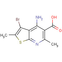 1312594-12-9 4-amino-3-bromo-2,6-dimethylthieno[2,3-b]pyridine-5-carboxylic acid chemical structure