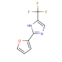 33468-88-1 2-(furan-2-yl)-5-(trifluoromethyl)-1H-imidazole chemical structure