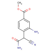 1040165-95-4 methyl 3-amino-4-(2-amino-1-cyano-2-oxoethyl)benzoate chemical structure