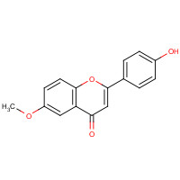 4002-52-2 2-(4-hydroxyphenyl)-6-methoxychromen-4-one chemical structure