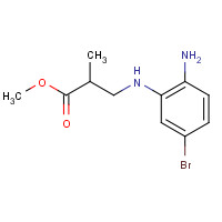 1407833-52-6 methyl 3-(2-amino-5-bromoanilino)-2-methylpropanoate chemical structure