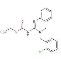 75064-17-4 ethyl N-[3-[(2-chlorophenyl)methyl]-4H-quinazolin-2-yl]carbamate chemical structure