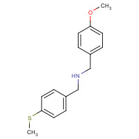355381-56-5 1-(4-methoxyphenyl)-N-[(4-methylsulfanylphenyl)methyl]methanamine chemical structure
