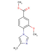 870837-21-1 methyl 3-methoxy-4-(4-methylimidazol-1-yl)benzoate chemical structure