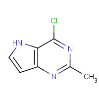 65749-86-2 4-chloro-2-methyl-5H-pyrrolo[3,2-d]pyrimidine chemical structure