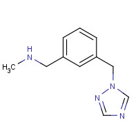 876316-32-4 N-methyl-1-[3-(1,2,4-triazol-1-ylmethyl)phenyl]methanamine chemical structure