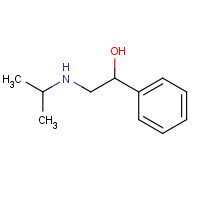 4164-21-0 1-phenyl-2-(propan-2-ylamino)ethanol chemical structure