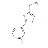 885280-31-9 [2-(3-fluorophenyl)-1,3-thiazol-4-yl]methanamine chemical structure