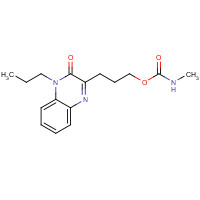 135779-82-7 3-(3-oxo-4-propylquinoxalin-2-yl)propyl N-methylcarbamate chemical structure
