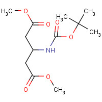 82803-55-2 dimethyl 3-[(2-methylpropan-2-yl)oxycarbonylamino]pentanedioate chemical structure