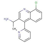 1374200-23-3 1-(8-chloro-4-pyridin-2-ylquinolin-3-yl)ethanamine chemical structure