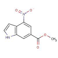 1000343-62-3 methyl 4-nitro-1H-indole-6-carboxylate chemical structure