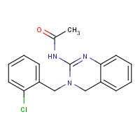 75064-12-9 N-[3-[(2-chlorophenyl)methyl]-4H-quinazolin-2-yl]acetamide chemical structure