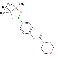 1092563-23-9 1-morpholin-4-yl-2-[4-(4,4,5,5-tetramethyl-1,3,2-dioxaborolan-2-yl)phenyl]ethanone chemical structure