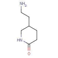 1150618-38-4 5-(2-aminoethyl)piperidin-2-one chemical structure