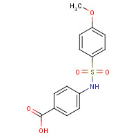 63421-69-2 4-[(4-methoxyphenyl)sulfonylamino]benzoic acid chemical structure