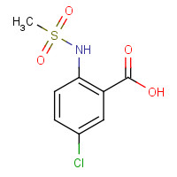 89979-12-4 5-chloro-2-(methanesulfonamido)benzoic acid chemical structure