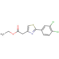 78743-02-9 ethyl 2-[2-(3,4-dichlorophenyl)-1,3-thiazol-4-yl]acetate chemical structure