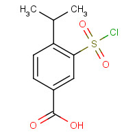 59815-29-1 3-chlorosulfonyl-4-propan-2-ylbenzoic acid chemical structure