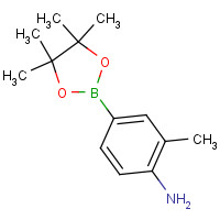 590418-05-6 2-methyl-4-(4,4,5,5-tetramethyl-1,3,2-dioxaborolan-2-yl)aniline chemical structure