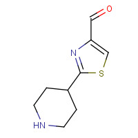 1003639-36-8 2-piperidin-4-yl-1,3-thiazole-4-carbaldehyde chemical structure