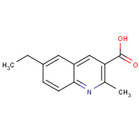 92513-36-5 6-ethyl-2-methylquinoline-3-carboxylic acid chemical structure
