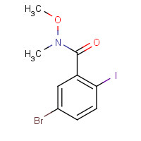 842135-31-3 5-bromo-2-iodo-N-methoxy-N-methylbenzamide chemical structure