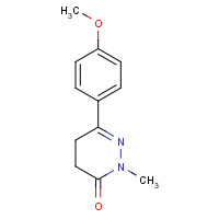 33347-88-5 6-(4-methoxyphenyl)-2-methyl-4,5-dihydropyridazin-3-one chemical structure