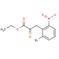 608510-29-8 ethyl 3-(2-bromo-6-nitrophenyl)-2-oxopropanoate chemical structure