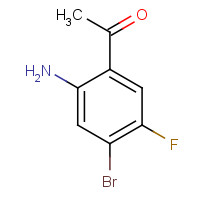 937816-89-2 1-(2-amino-4-bromo-5-fluorophenyl)ethanone chemical structure