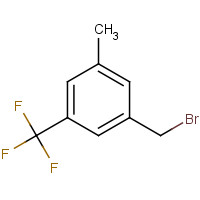 116070-36-1 1-(bromomethyl)-3-methyl-5-(trifluoromethyl)benzene chemical structure