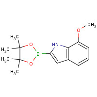 1072812-69-1 7-methoxy-2-(4,4,5,5-tetramethyl-1,3,2-dioxaborolan-2-yl)-1H-indole chemical structure