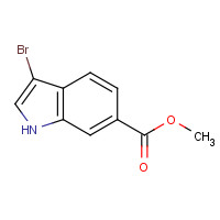 860457-92-7 methyl 3-bromo-1H-indole-6-carboxylate chemical structure