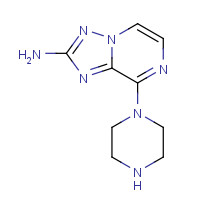1360612-96-9 8-piperazin-1-yl-[1,2,4]triazolo[1,5-a]pyrazin-2-amine chemical structure