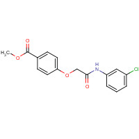 852980-83-7 methyl 4-[2-(3-chloroanilino)-2-oxoethoxy]benzoate chemical structure