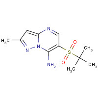 519056-49-6 6-tert-butylsulfonyl-2-methylpyrazolo[1,5-a]pyrimidin-7-amine chemical structure