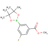 1016979-31-9 methyl 3-fluoro-5-(4,4,5,5-tetramethyl-1,3,2-dioxaborolan-2-yl)benzoate chemical structure
