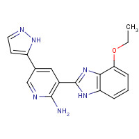 1261221-00-4 3-(4-ethoxy-1H-benzimidazol-2-yl)-5-(1H-pyrazol-5-yl)pyridin-2-amine chemical structure
