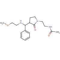 1246653-52-0 N-[2-[3-[(2-methoxyethylamino)-phenylmethyl]-2-oxopyrrolidin-1-yl]ethyl]acetamide chemical structure