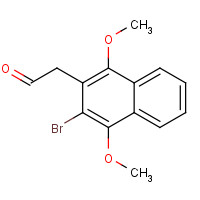 960607-56-1 2-(3-bromo-1,4-dimethoxynaphthalen-2-yl)acetaldehyde chemical structure