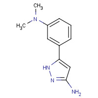 766519-87-3 5-[3-(dimethylamino)phenyl]-1H-pyrazol-3-amine chemical structure