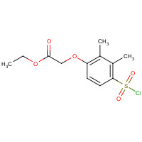 626603-26-7 ethyl 2-(4-chlorosulfonyl-2,3-dimethylphenoxy)acetate chemical structure