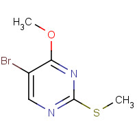 81560-09-0 5-bromo-4-methoxy-2-methylsulfanylpyrimidine chemical structure
